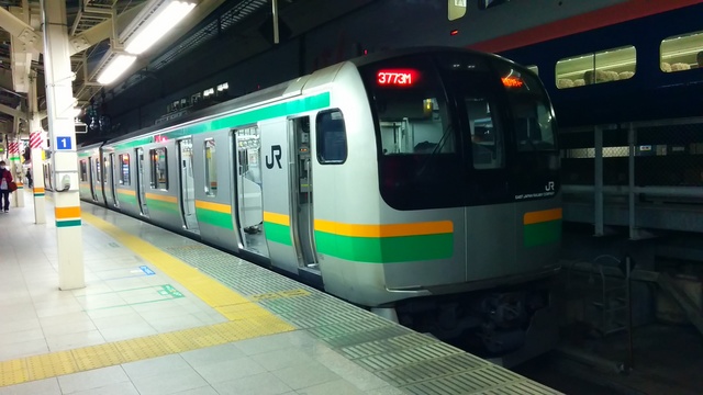 IMG_20150117_21390東京駅を出発する快速アクティー（E233系）　5.jpg
